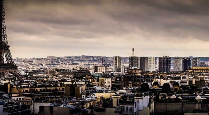 Paris skyline – Eiffel Tower as seen from Arc de Triomphe