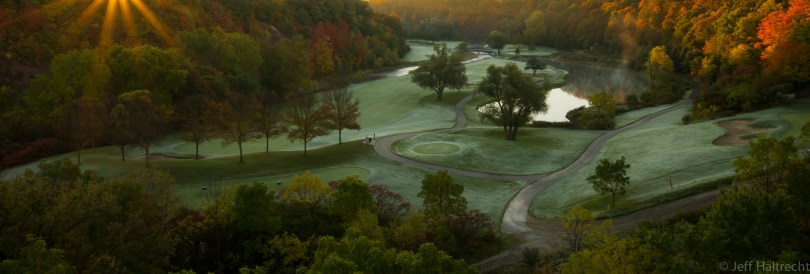 glen abbey golf course at sunrise