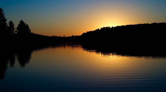 Have You Ever Seen A Blue Muskoka Sunset With Yellow Sun Fireball?