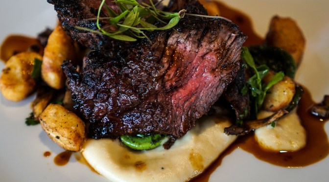 Braised Beef Served With Gnocchi And Mushrooms