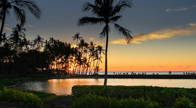 Anaeho’omalu Beach Perfect Sunset