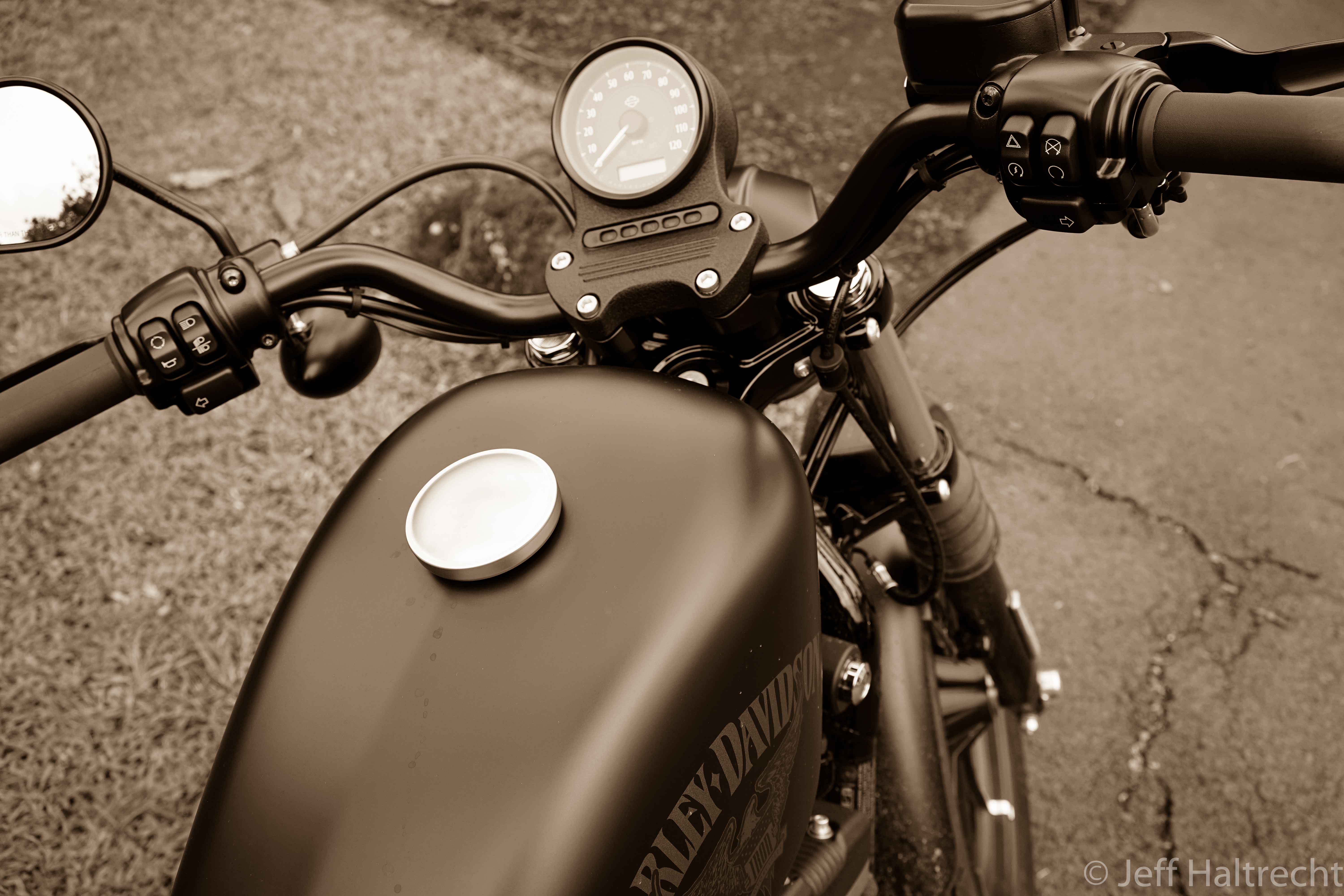 harley davidson iron 883 sportster rider point of view