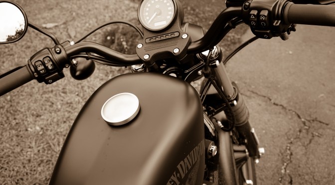 Harley Davidson Iron 883 Sportster rider’s view