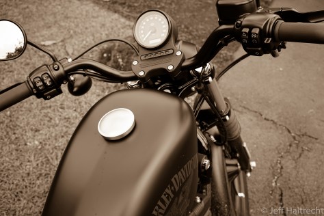 harley davidson iron 883 sportster rider point of view