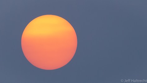 fireball sunset sun