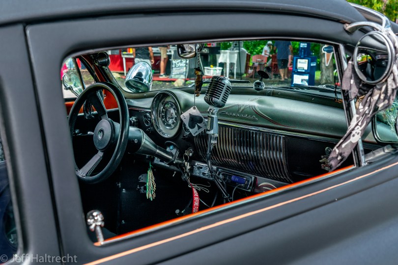 1949 chevrolet deluxe club coupe with 350 engine and psychedelic interior