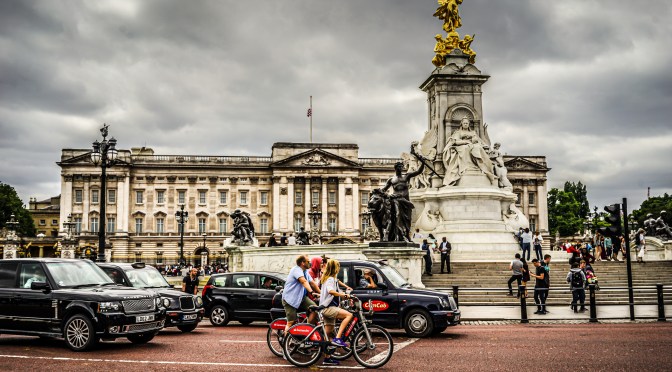 A picture of Buckingham Palace in honor of the late Prince Philip, Duke of Edinburgh