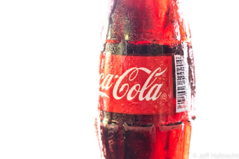 dripping ice cold coca cola on a super hot day